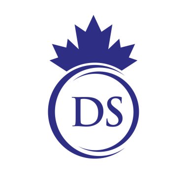 DS Maple Leaf Logo Şablonu Sembol Kanada İş, Şirket Logosu Vektör Şablonu