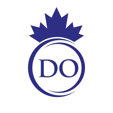 DO Maple Leaf Logo Şablonu Sembol Kanada İş, Şirket Logosu Vektör Şablonu