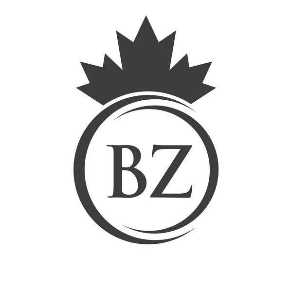 Літера Кленовий Лист Логотип Символ Канадський Бізнес Концепція Логотипу Компанії — стоковий вектор