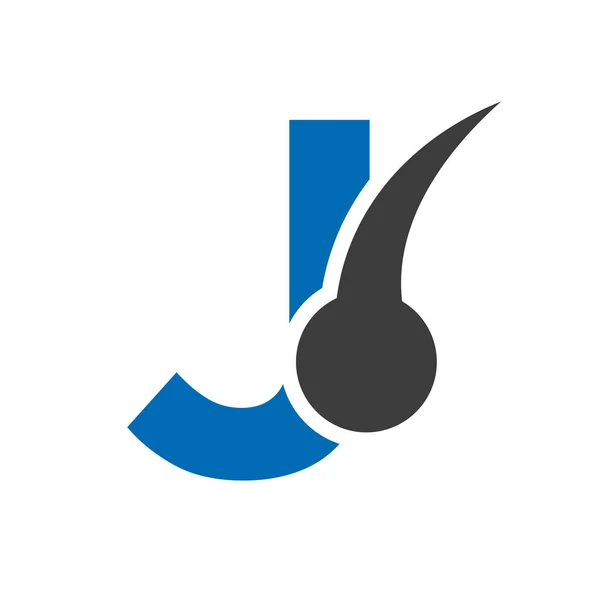 Letter Hair Treatment Logo Design Hair Care Logo Template Vector — Stock Vector