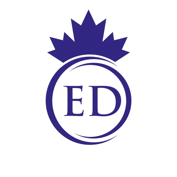 Letter Maple Leaf Logo Template Symbol Canadian Business Company Logo — 图库矢量图片