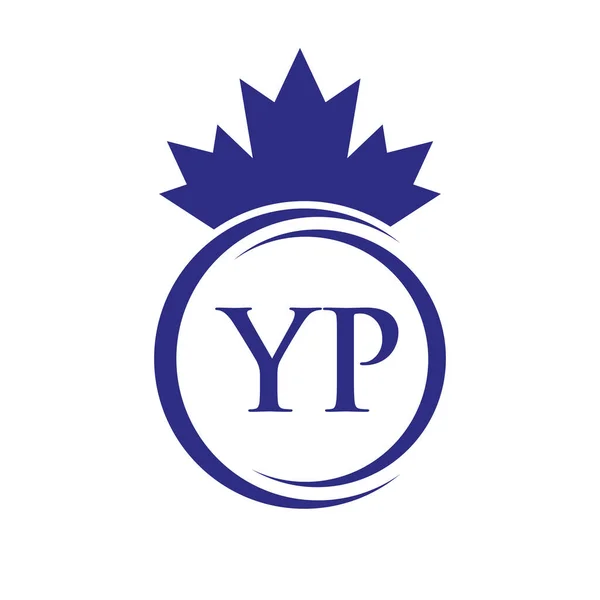 Letter Maple Leaf Logo Template Symbol Canadian Business Company Logo — Stockvektor