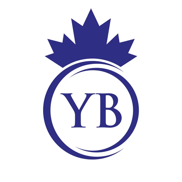 Letter Maple Leaf Logo Template Symbol Canadian Business Company Logo — Stok Vektör