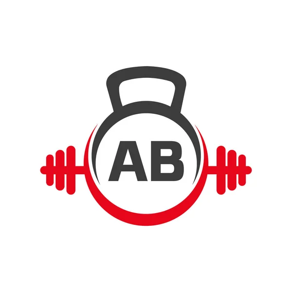 Letter Fitness Gym Logo Concept Fitness Logo Symbol Vector Template — 스톡 벡터