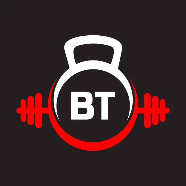 Letter Fitness Gym Logo Concept Fitness Logo Symbol Vector Template — стоковый вектор