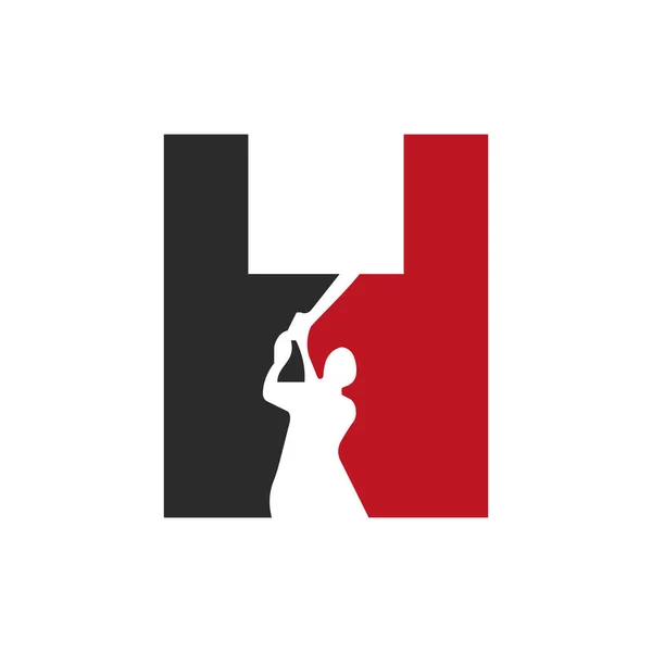 Літера Крикет Бетмен Дизайн Логотипу Векторний Знак Символ Логотипу Крикетного — стоковий вектор