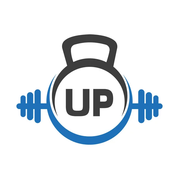 Letter Fitness Gym Logo Concept Fitness Logo Symbol Vector Template — Stockvector