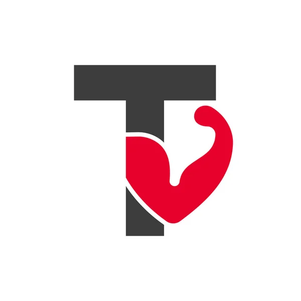 Letter Fitness Logo Design Sport Gym Logo Icon Design Vector — Vector de stock