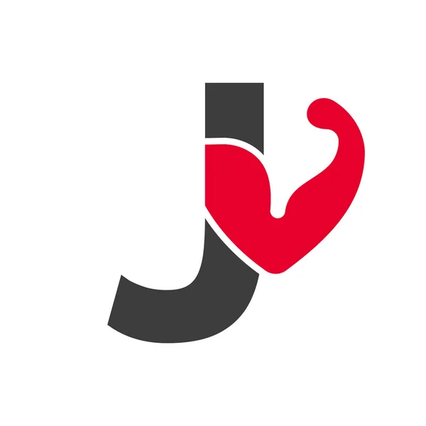 Letter Fitness Logo Design Sport Gym Logo Icon Design Vector — Vettoriale Stock