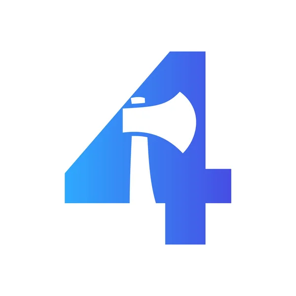 Initial Letter Axe Logo Design Vector Template Axe Logo Symbol — Stock Vector