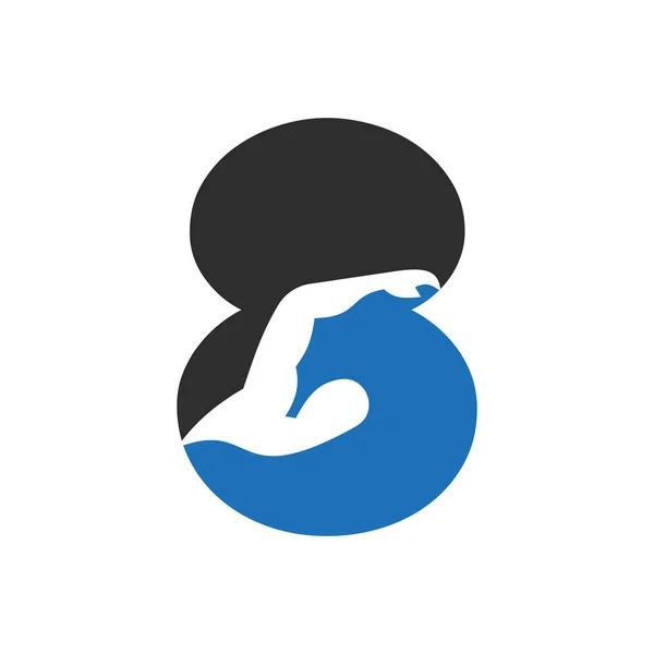 Letter Swimming Logo Design Swimming Club Symbol Vector Template — Archivo Imágenes Vectoriales