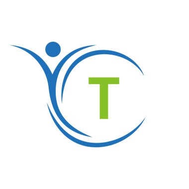 Initial Letter T Healthcare Logo. Doctor Logo Sign, Medical Pharmacy Plus Symbol Design