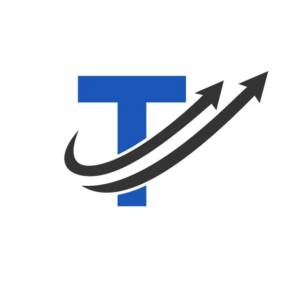 Letter Financial Logo Finance Financial Investment Development Logo Template Concept — 图库矢量图片