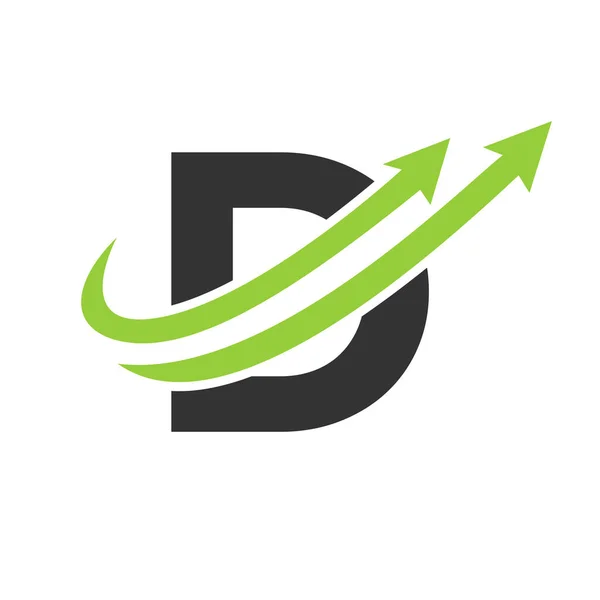Letter Financial Logo Finance Financial Investment Development Logo Template Concept — 图库矢量图片