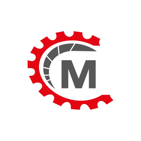 Logo Automobile Sur Lettre Concept Logotype Réparation Voiture Modèle Vectoriel — Image vectorielle