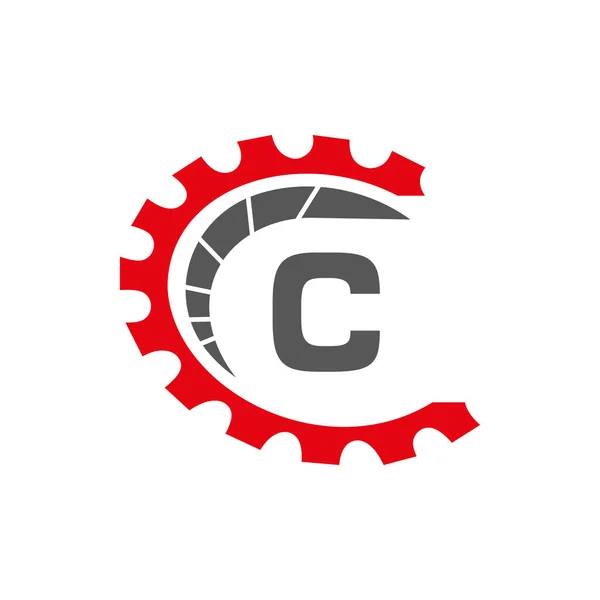 Автомобильный Логотип Букве Логотип Ремонта Автомобилей Механический Векторный Шаблон — стоковый вектор