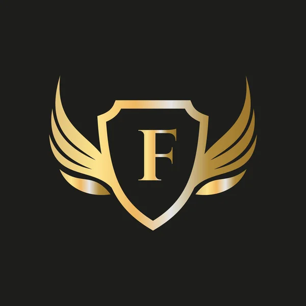 Ulaşım logosu simgesi için F harfi alfabesindeki ilk kanat logosu