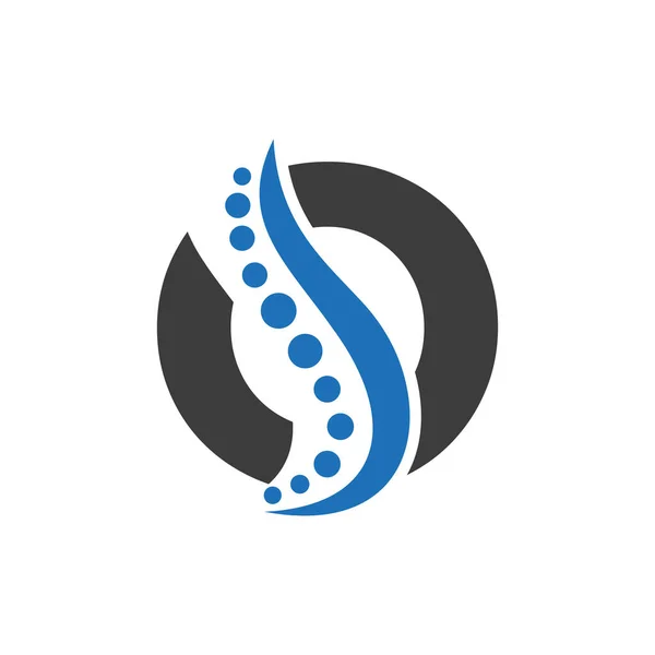 Первоначальный Логотип Днк Векторном Шаблоне Буквы Знака Здоровья — стоковый вектор