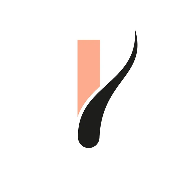 Логотип Обработки Волос Буквы Векторный Шаблон Трансплантации Волос — стоковый вектор