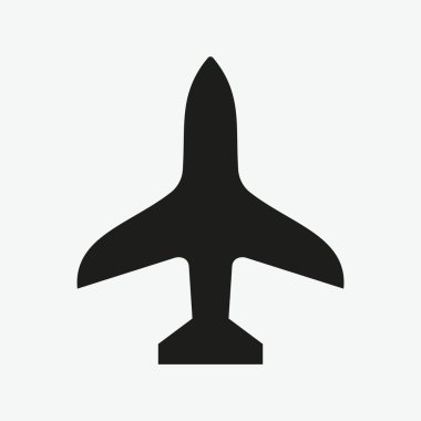 Web, Bilgisayar ve Mobil Uygulama için Uçak Uçağı Simgesi Vektör Şablonu