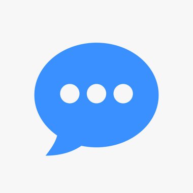 Web, Bilgisayar ve Mobil Uygulama için Kabarcık Sohbeti Simgesi Vektör Şablonu