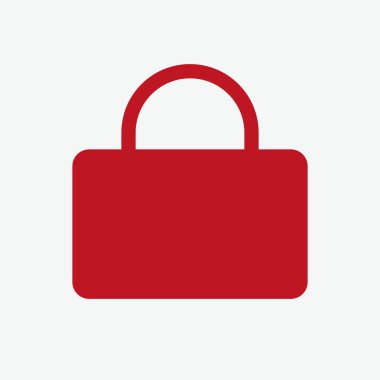 Web, Bilgisayar ve Mobil Uygulama için Kilit Simgesi Vektör Şablonu