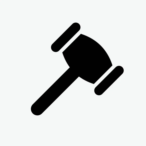 Law Icon Vector Template Voor Web Computer Mobiele App — Stockvector