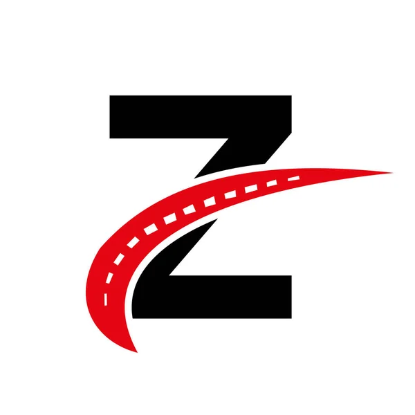 Letra Logo Transporte Plantilla Diseño Señales Transporte Automotive Sport Road — Vector de stock