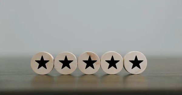 Conceito Pesquisa Satisfação Atendimento Cliente Melhor Excelente Experiência Classificação Negócios — Fotografia de Stock