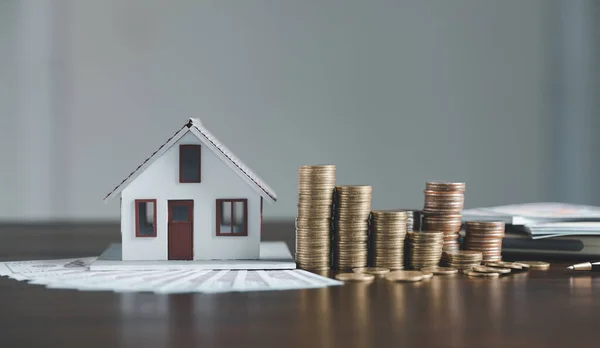 Sparen Investition Hause Mit Darlehen Finanzieren Geld Business Konzept Investmentbanking — Stockfoto