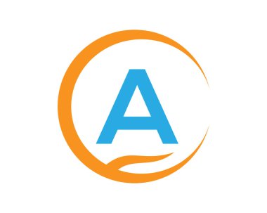 Aşk şekilli bir vektör logosu ve Aro illüstrasyon tasarımı izole edilmiş arkaplan sembolü