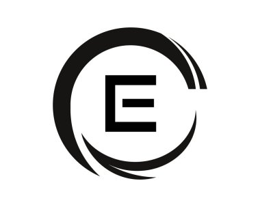 E vektör logo illüstrasyon tasarımı izole arkaplan sembolü