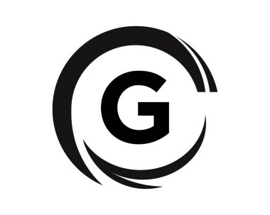 G vektör logo illüstrasyon tasarımı izole arkaplan sembolü