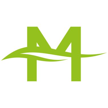 M harfi logosu Victor.