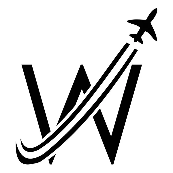 Písmeno Logo Tvůrčí Design Šablona Vítěz — Stockový vektor