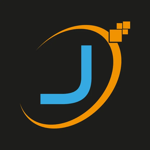 Simple Letter Logo Template Vector — 图库矢量图片