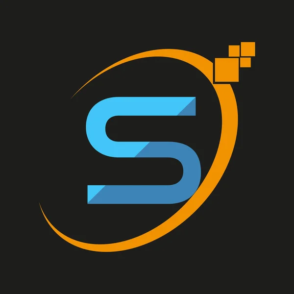 Simple Letter Logo Template Vector — Stockvector