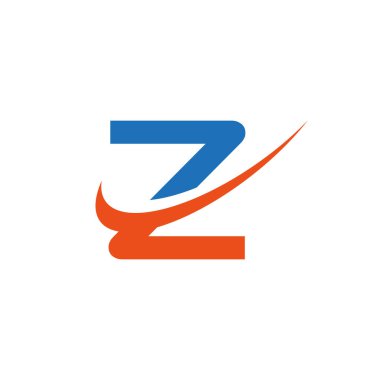 Z harfi logo vektör şablonu