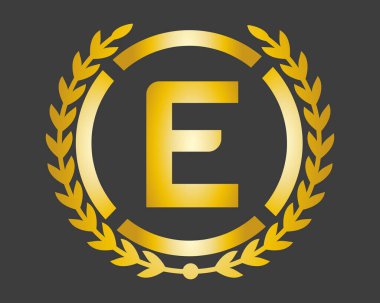 Restoran, Kraliyet, Butik, Kafe, Otel, Heraldik, Mücevher, Moda ve diğer vektör illüstrasyonları için lüks logo şablonu