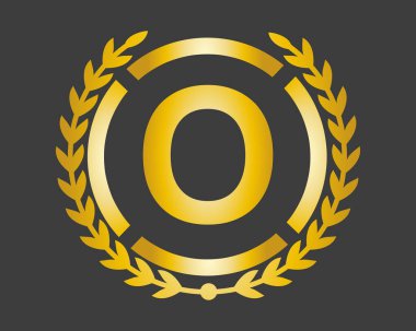 O Lüks Logo Restoran, Kraliyet, Butik, Cafe, Otel, Heraldic, Mücevher, Moda ve diğer vektör ilüstrasyonları için vektör şablonu