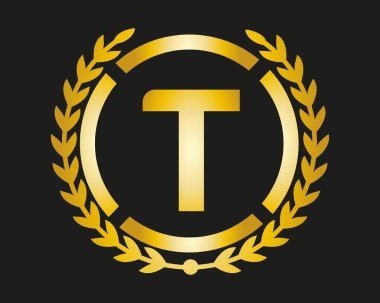 Restoran, Kraliyet, Butik, Kafe, Otel, Heraldik, Mücevher, Moda ve diğer vektör illüstrasyonları için lüks logo şablonu