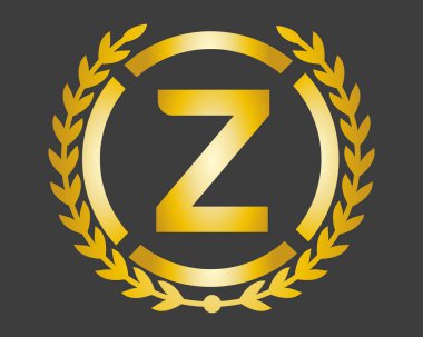 Restoran, Kraliyet, Butik, Kafe, Otel, Heraldik, Mücevher, Moda ve diğer vektör illüstrasyonları için Z Lüks Logosu şablonu