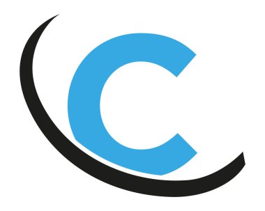 Soyut C Harfi Modern İlk Logo Tasarımı