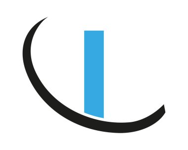 Soyut I Letter Modern İlk Logo Tasarımı