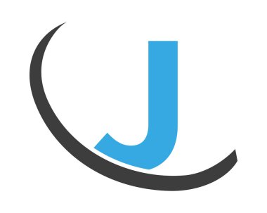 Soyut J Harfi Modern İlk Logo Tasarımı
