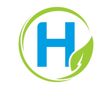 Modern H harfi logo tasarım şablonu soyut simgesi