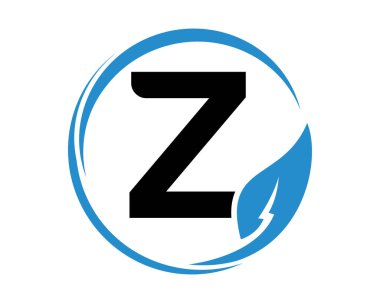 modern Z harfi logo tasarım şablonu soyut simgesi