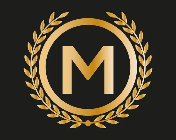 Gold Letter Design Vector Golden Luxury Colors Monogram Design — ストックベクタ