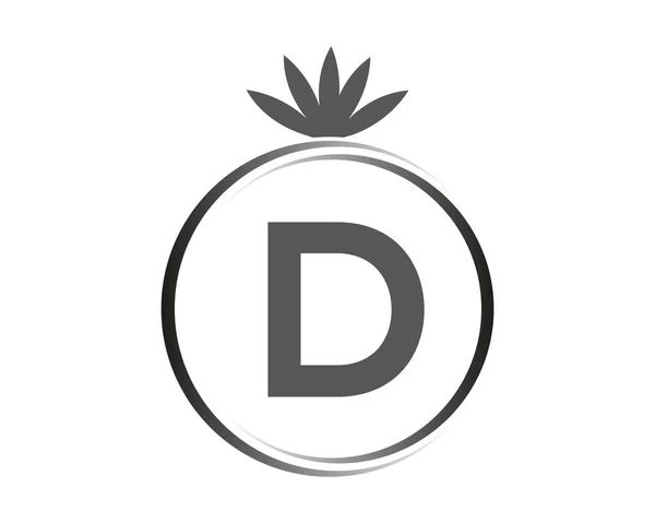 Letter Leaf Logo Design Template Vector — Stockový vektor