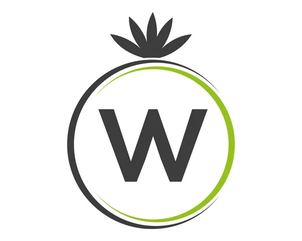 Letter Leaf Logo Design Template Vector —  Vetores de Stock